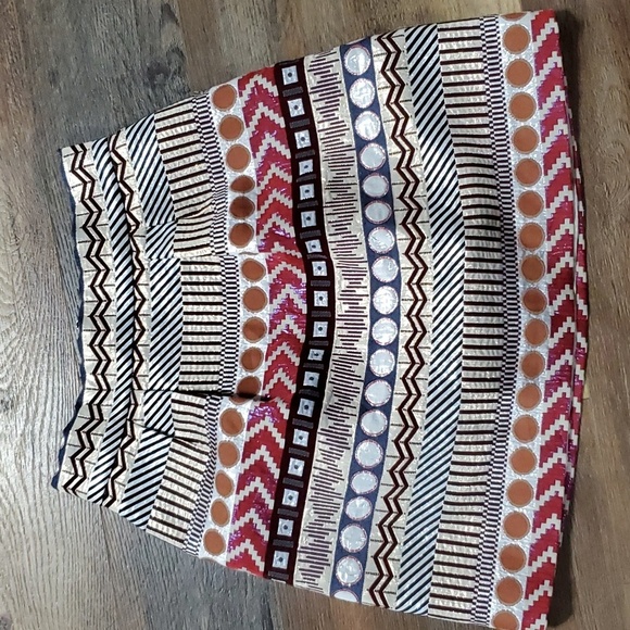 Nomad morgan carper metallic multicolored mini skirt - Picture 1 of 7